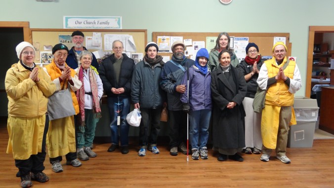 Walkers gather in the Cataumet Methodist Church